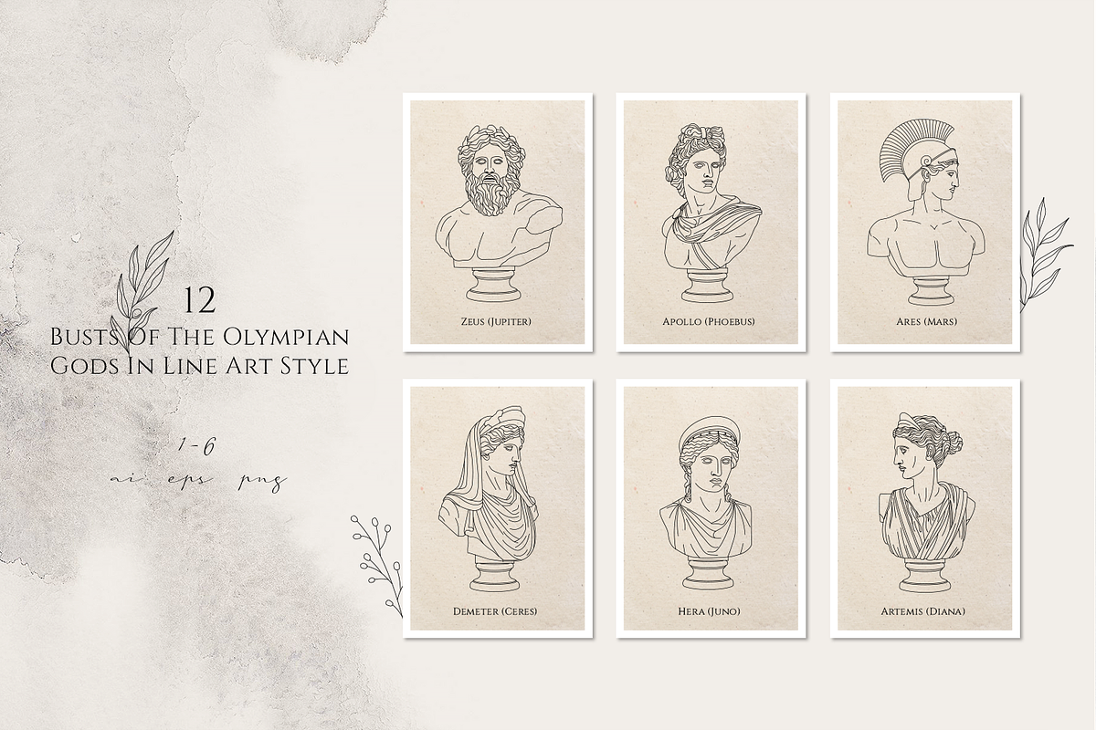 Oh My Gods! 24 Illustrations of Gods, a Decorative Illustration by Cosmic Store (Photo 5 of 13)