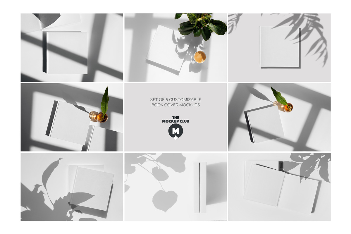 BOOK COVER MOCKUP SET, a Print Template by MCKP*ME (Photo 3 of 11)