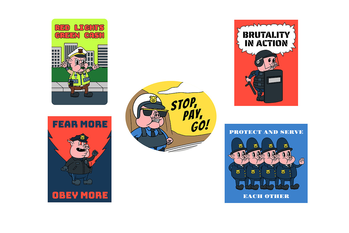 Porky Police Department, an Illustration by The Isian (Photo 7 of 12)