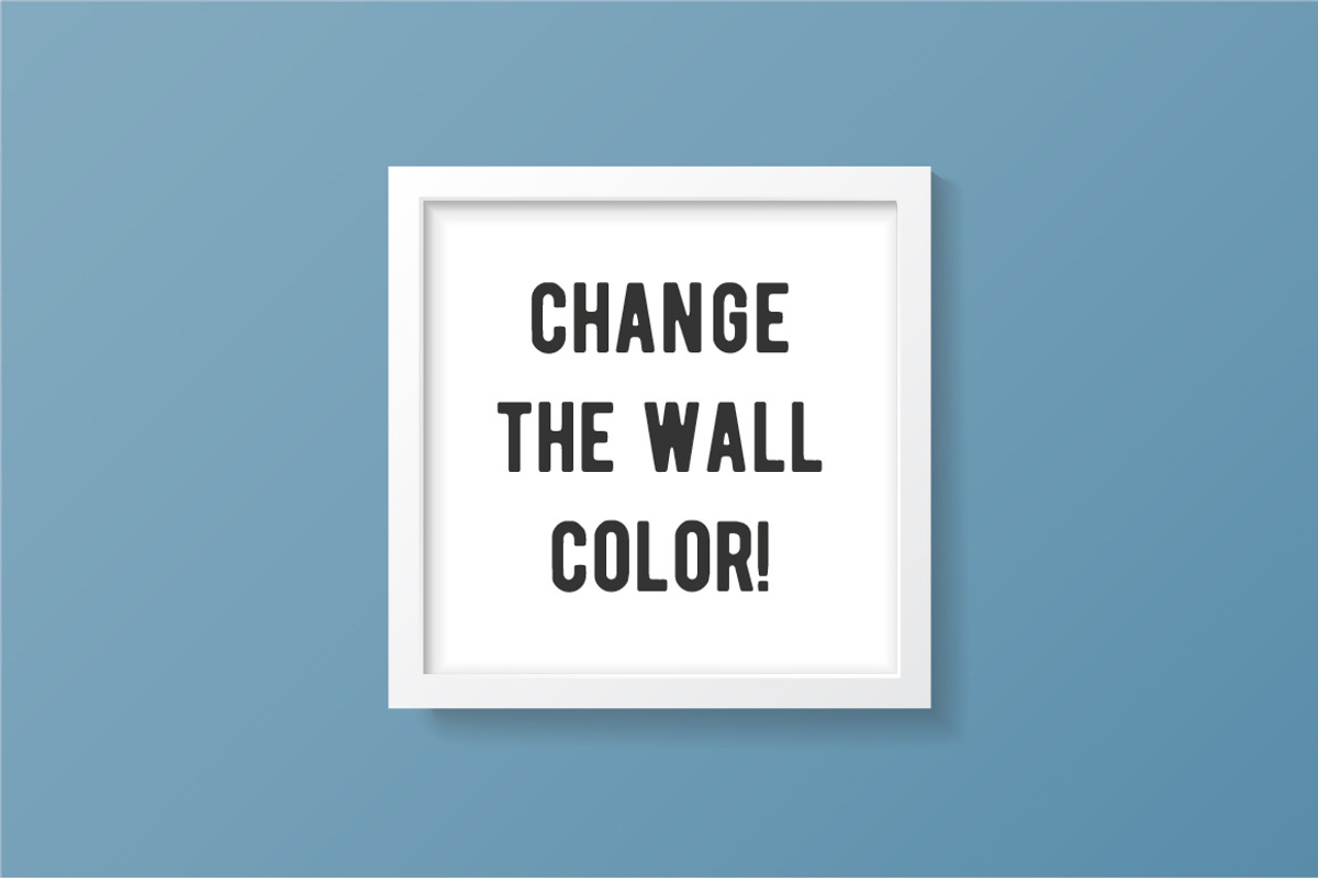White Square Frame Mockup, a Print Template by Minty Fresh Graphics (Photo 2 of 4)