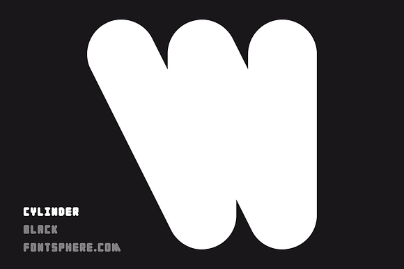 Cylinder Black - FREE Font preview 7