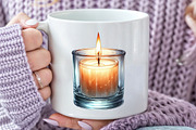 Watercolor Cozy Evening Clipart, an Illustration by Rose Art (Thumbnail 4 of 7)