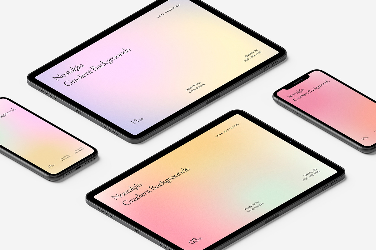 Nostalgia Gradient Backgrounds PSD, an Object Graphic by Love Radiation Studio (Photo 9 of 16)
