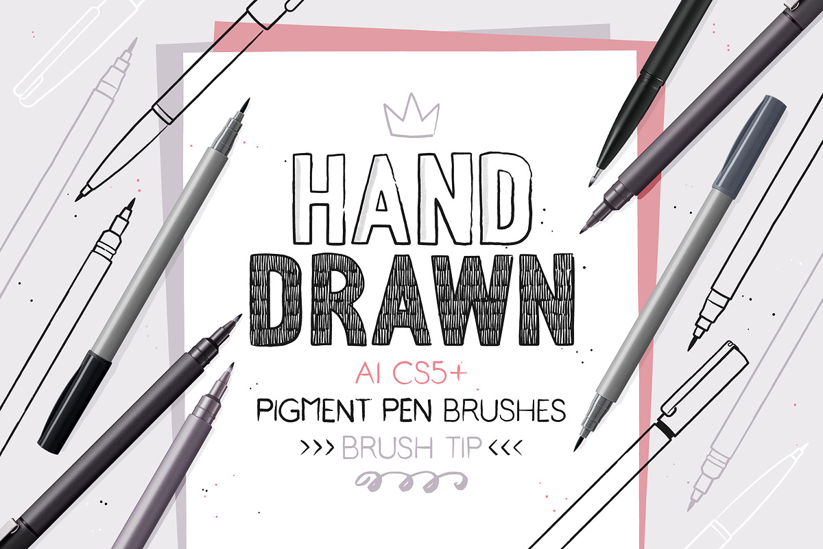 Pigment Pen Brushes, a Brush Add-On by Side Project (Photo 1 of 7)