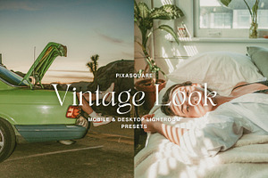 Vintage Film Look Lightroom Presets, a Preset Add-On by PixaSquare