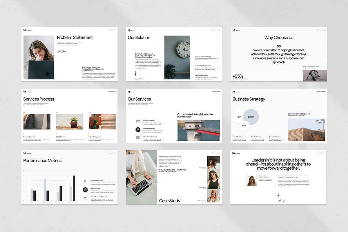 Minimal Business Plan Template, a Presentation Template by evgenystudio (Photo 7 of 8)