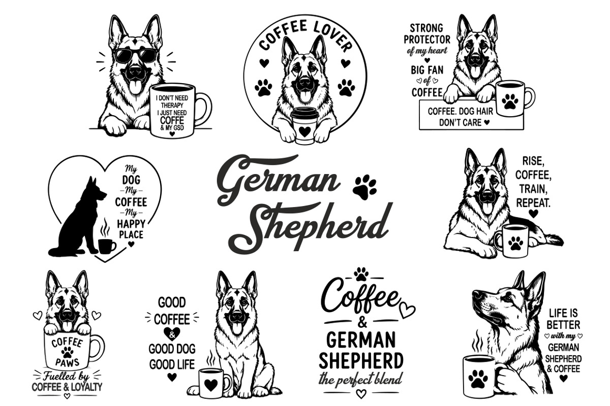 Dog breed coffee lover svg bundle, an Animal Illustration by FITALARTSNEDIGI (Photo 4 of 8)