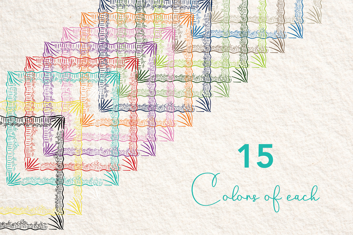 Hand-Drawn Square Frames, a Decorative Illustration by Bbooth88 (Photo 3 of 6)