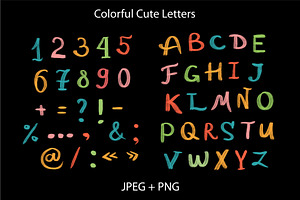 Colorful Cute Letters