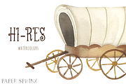 Watercolor Western Clipart, an Illustration by PaperSphinx (Thumbnail 3 of 3)