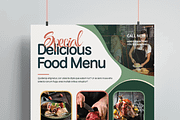 Delicious Food Menu Flyer Template, a Flyer Template by MightyDesign (Thumbnail 2 of 8)