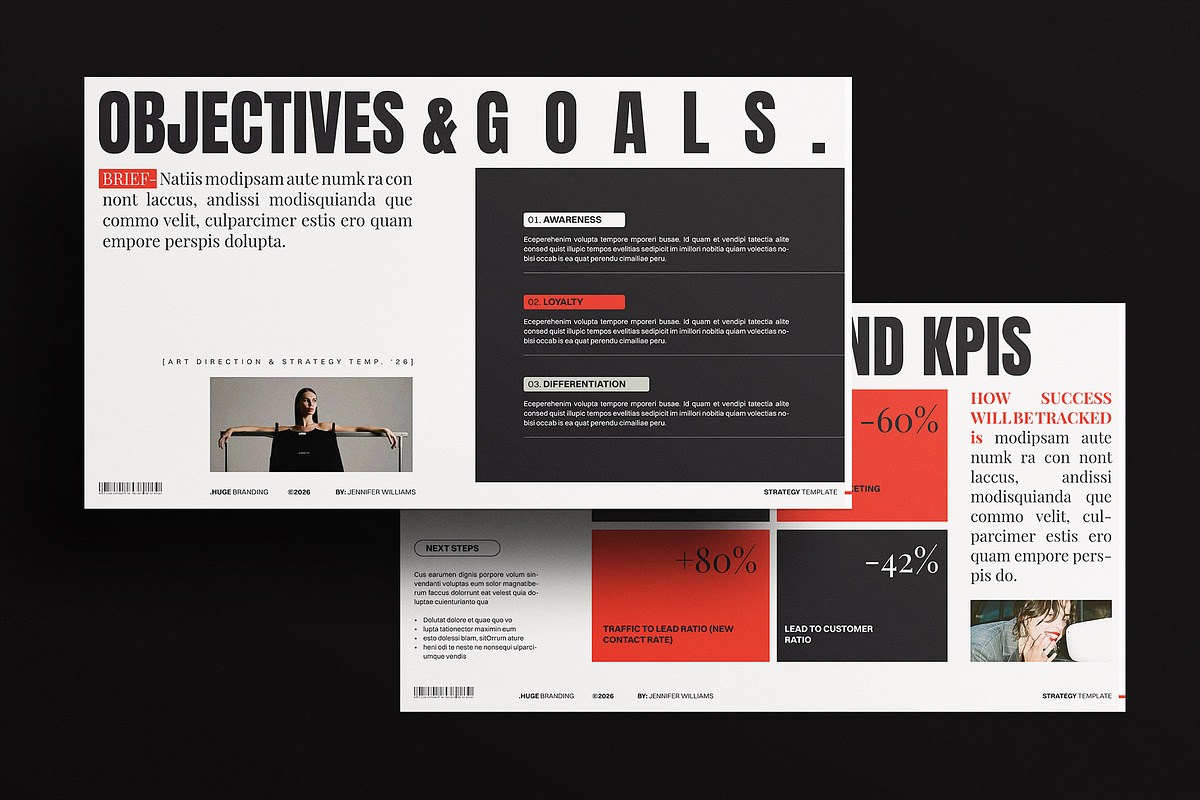 HUGE | Brand Strategy Template Canva, a Presentation Template by ArtisanaAura (Photo 8 of 11)