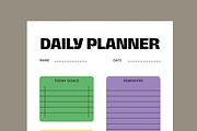 Daily and Weekly Planner Template, a Stationery Template by MightyDesign (Thumbnail 2 of 8)