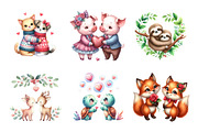 Valentine's Animal Couples, an Illustration by Design Market (Thumbnail 5 of 5)