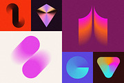 Blender 2: 160 Gradient Blend Shapes, an Object Graphic by RuleByArt (Thumbnail 7 of 23)