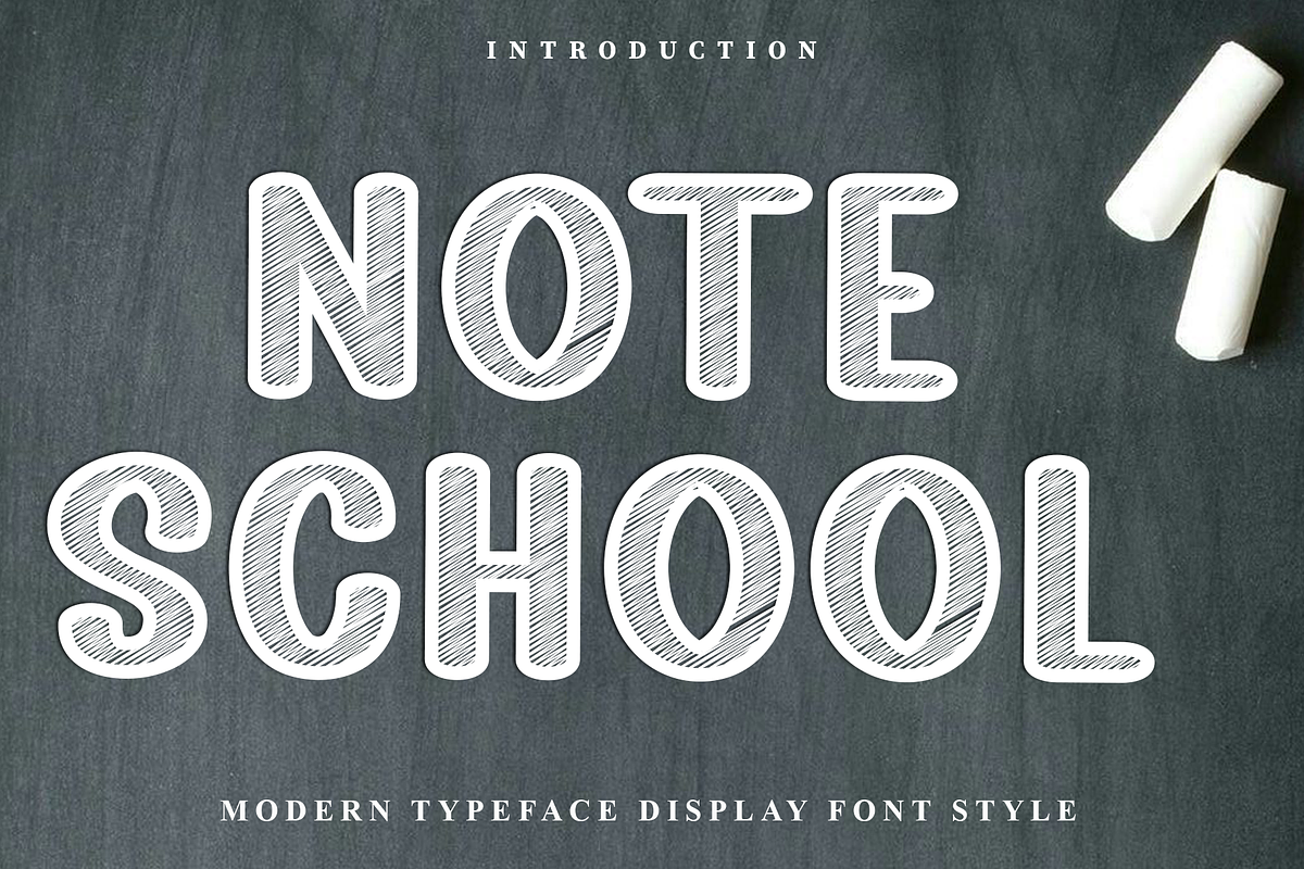 Note School, a Script Font by FreshTypeINK (Photo 1 of 8)