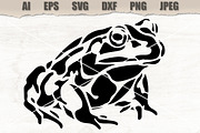 Stencil Frog, a Decorative Illustration by MARYCRAFTIRIA (Thumbnail 1 of 3)
