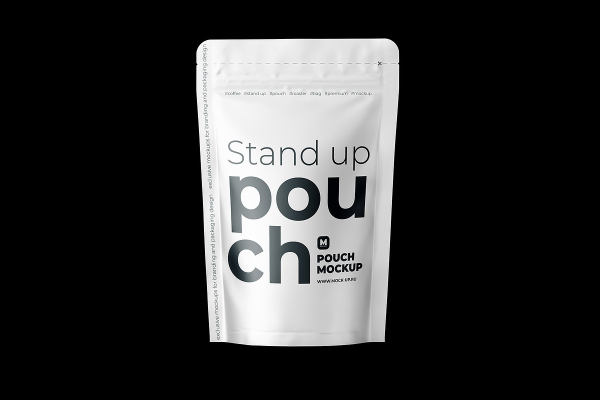 Stand Up Pouch Mockup Front view, a Cups & Container Mockup by easymock (Photo 10 of 12)