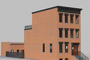 Brownstone townhouse, an Architecture 3D Model by happy brush (Thumbnail 5 of 8)