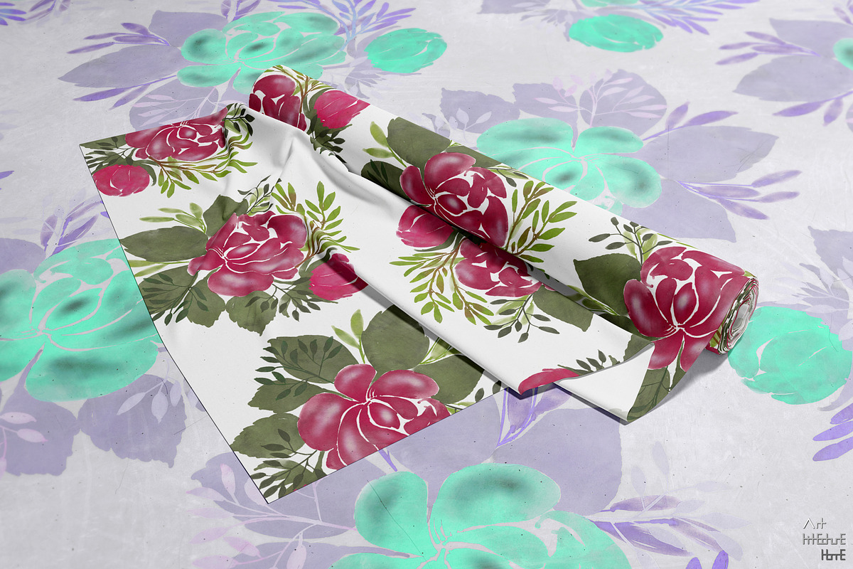Seamless Flower Patterns Garden Pack, a Pattern Graphic by Arthitecture Home (Photo 5 of 11)