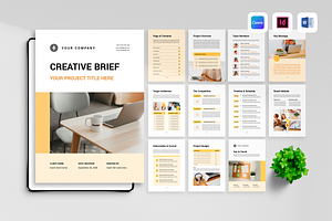 Creative Brief | Canva, Word, INDD, a Brochure Template by Leaflove