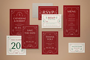 Wedding Invitation Set, an Invitation Template by graphicook (Thumbnail 1 of 3)