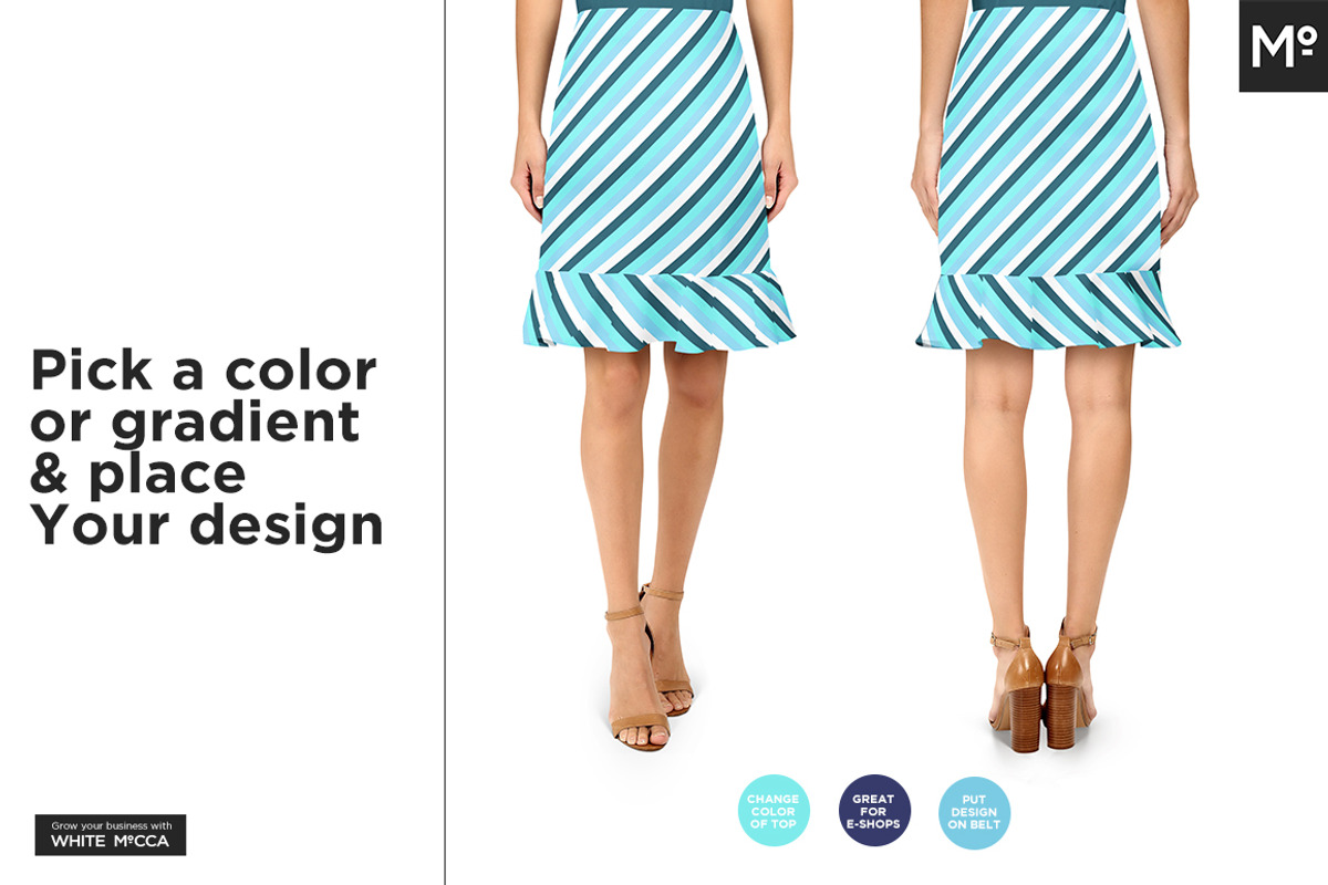 10x Women Skirts Mock-ups Set, a Pens & Pencil Mockup by Mocca Mockups Store (Photo 13 of 15)