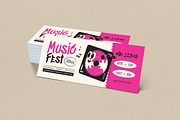 Music Festival Ticket, a Card Template by graphicook (Thumbnail 2 of 3)