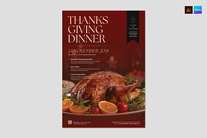 Thanksgiving Flyer Template, a Flyer Template by BrandPacks