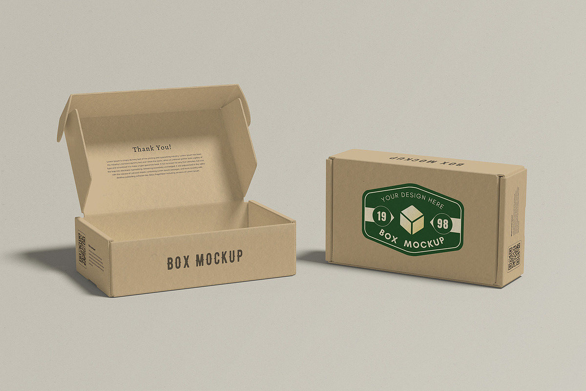 Box Mockup, a Cups & Container Mockup by graphictime (Photo 3 of 15)