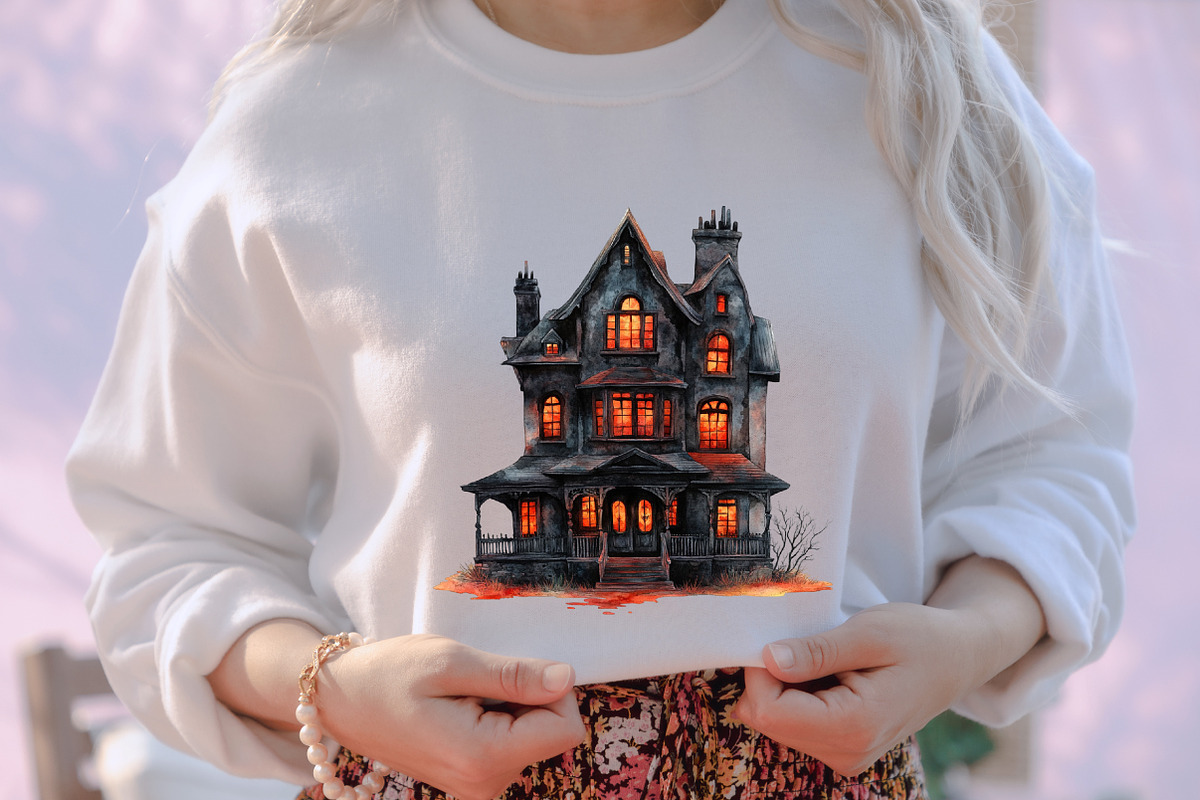 Watercolor Halloween Clipart, an Illustration by designcity5 (Photo 4 of 5)