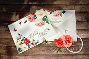 FLOWER WEDDING INVITATION SUITES, an Invitation Template by Totem Invitation House (Thumbnail 2 of 4)