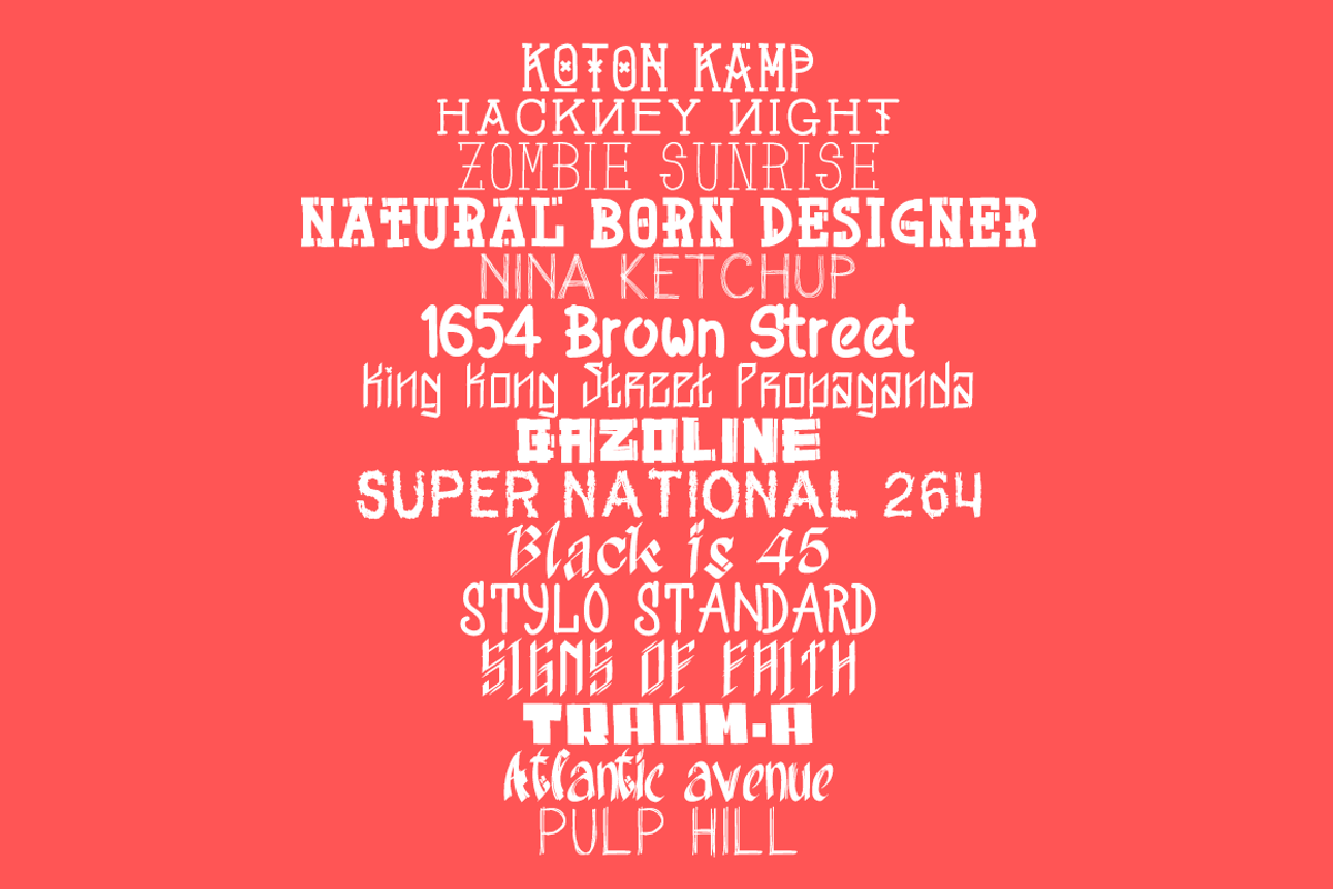Face to Face Handdrawn Font bundle preview 2