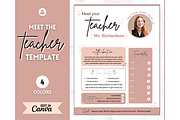 Meet the Teacher Template - Canva, a Templates & Theme by Templatables (Thumbnail 1 of 9)