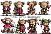 Whimsical Christmas Teddy Bear PNG, an Illustration by OK Design (Thumbnail 6 of 6)
