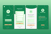 Mobile Banking Interface UI Design, an UI Kit Template by CreativeShaper (Thumbnail 1 of 2)