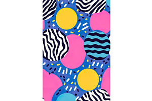 Colorful abstract pattern with, an Illustration by Lermont51