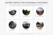 Nature Portals for Instagram & FB, a Social Media Template by Illumineer Media & Design (Thumbnail 3 of 13)