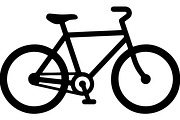 Bicycle Silhouette Vector Set, a Transportation Illustration by balal (Thumbnail 12 of 13)