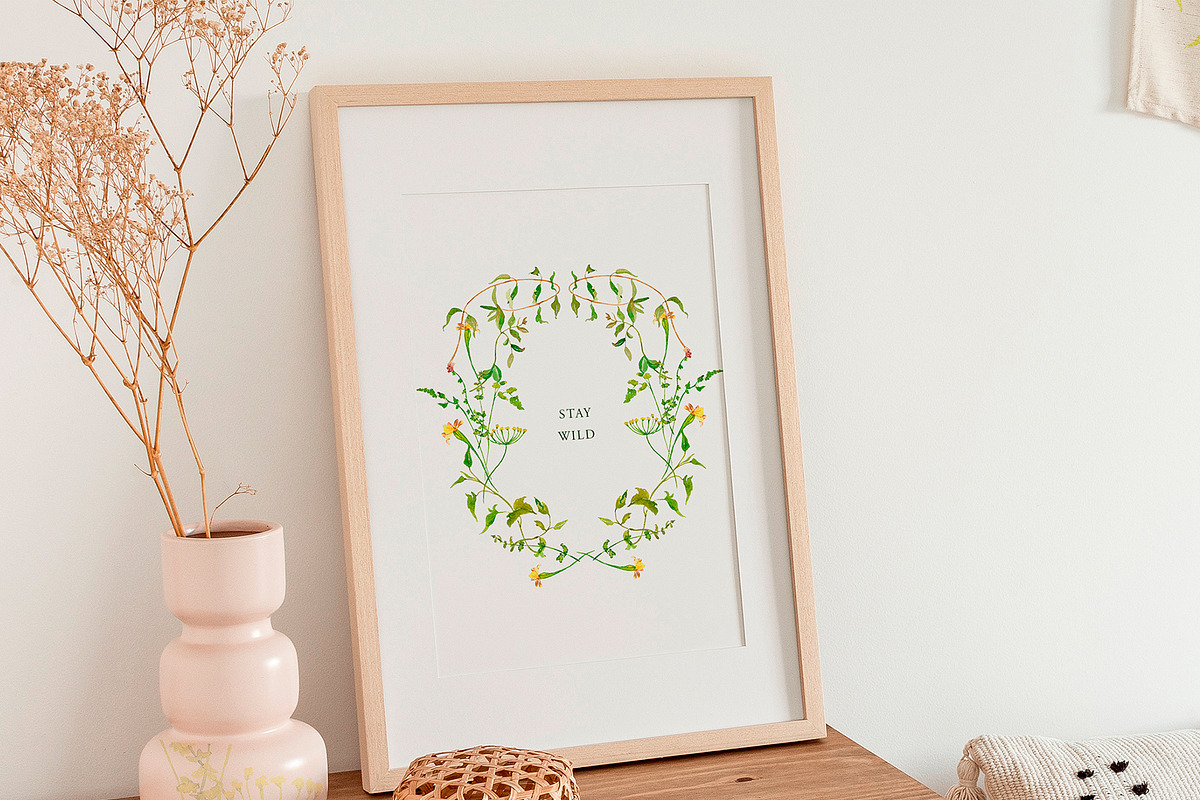 Watercolor wildflower, dried botany, a Decorative Illustration by MariGraphic boutique (Photo 6 of 12)