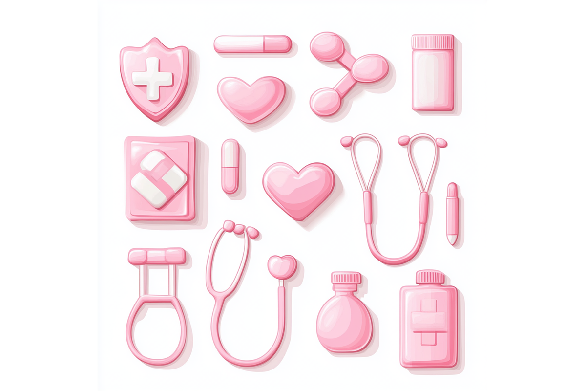 Prompt Pink Medical Clipart, an Animal Illustration by Creative design (Photo 5 of 7)