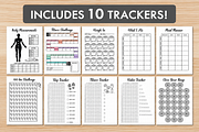 Fitness Trackers Bundle, a Stationery Template by DreamyOverlay (Thumbnail 2 of 9)