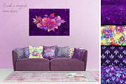 Galaxy floral watercolor collection, a Texture Illustration by UlitkaStudio (Thumbnail 17 of 27)