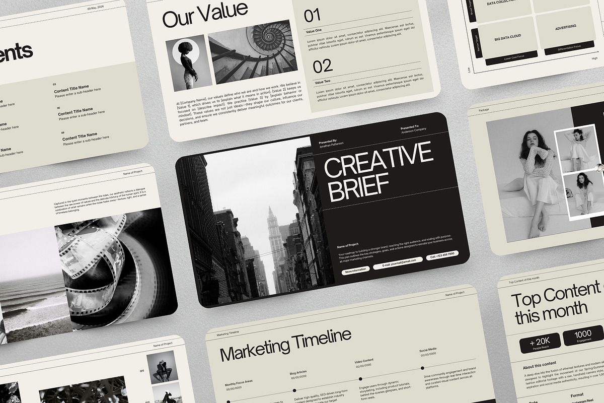 Modern Marketing Strategy, a Presentation Template by Pani Temp. (Photo 4 of 13)