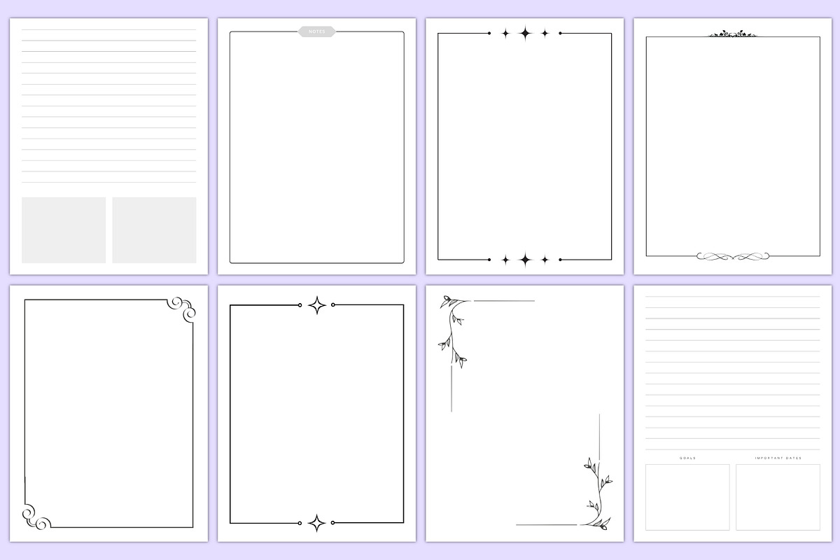 Ultimate Notebook Paper Bundle Canva, a Stationery Template by Mustafiz (Photo 9 of 9)