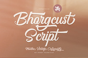 Bhorgcust - Script Font, a Script Font by FHFont (Thumbnail 10 of 10)