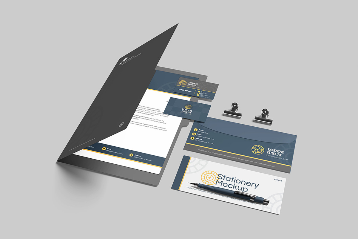 Stationery Mockup, a Product Mockup by bimockup (Photo 3 of 6)