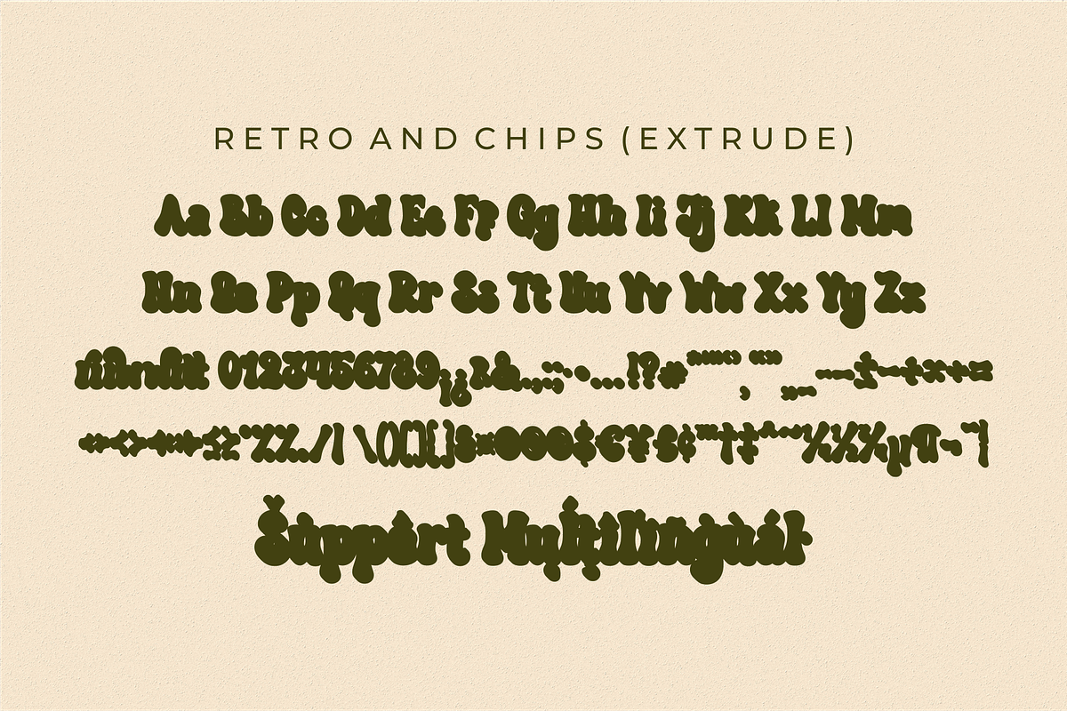Retro and Chips - Retro Display Font, a Sans Serif Font by Ainun Jinan (Photo 10 of 11)