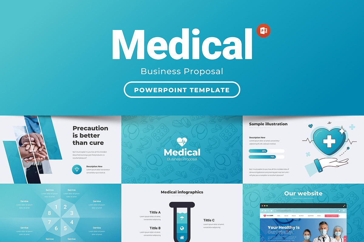 Medical Business PowerPoint, a Presentation Template by Presentation Templates (Photo 1 of 6)