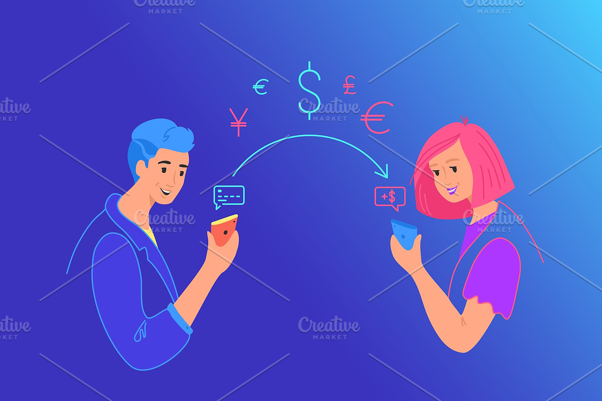 Mobile banking financial app, a Finance Illustration by Julia Tim (Photo 4 of 5)